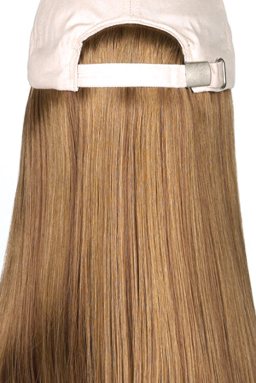 Dark strawberry blonde with dark blonde highlights (27AH)