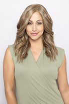 Paris Wig by Henry Margu in Medium Brown with Gold Blonde and Strawberry and Auburn highlights (8/27/33H)