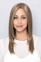 Paris Wig by Henry Margu in Medium Brown with Gold Blonde and Strawberry and Auburn highlights (8/27/33H)