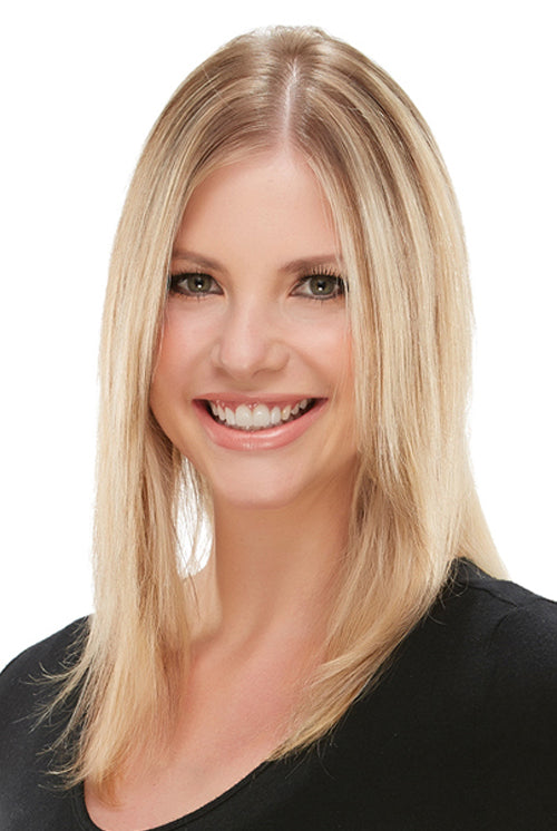 Model before Hair Piece