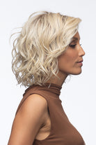 Brighton By Estetica in Soft Blend of Sandy Blonde n Lightest Blonde n Iced Blonde w Light Golden Brown Root (Sunlit Blonde)