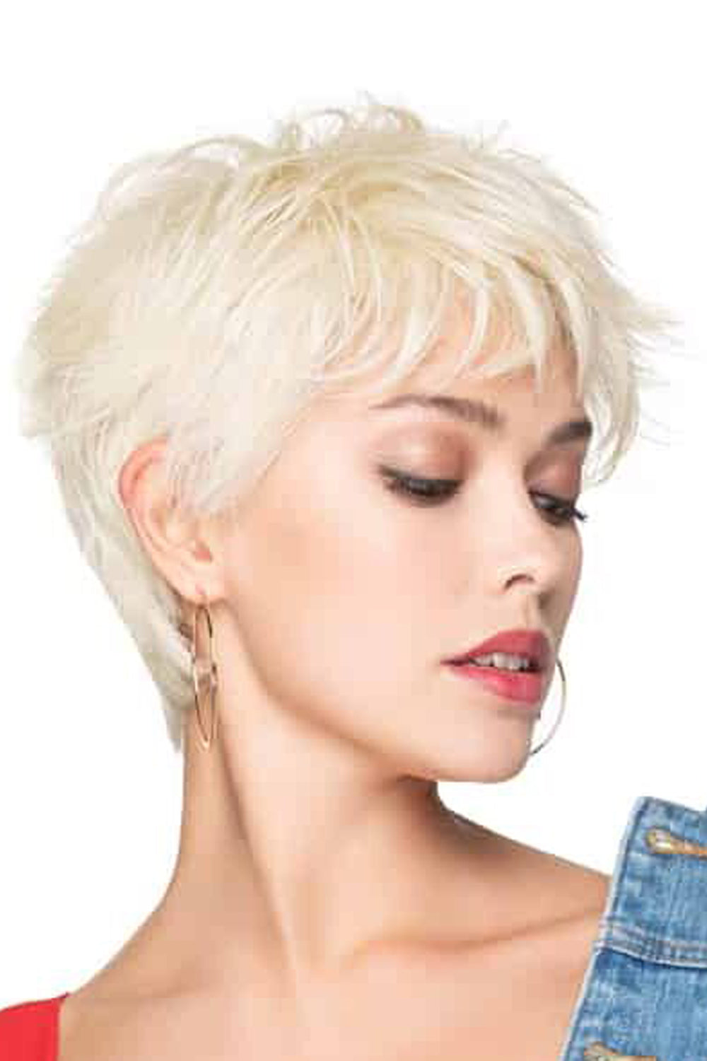 Brushed Pixie Wig by TressAllure in Silver Moon (23R) Platinum Blonde