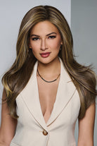 Feature Length Wig by Raquel Welch in Shaded Honey Pecan (RL11/25SS)