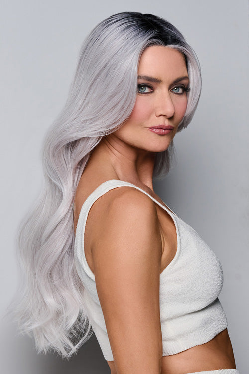 Queue the Hue by Raquel Welch in Gray Lavender