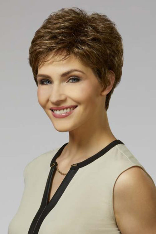 Jessica by Henry Margu in Medium Dark Brown with Dark Blonde and Subtle Auburn highlights (8/14H)