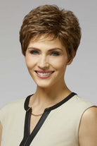 Jessica by Henry Margu in Medium Dark Brown with Dark Blonde and Subtle Auburn highlights (8/14H)