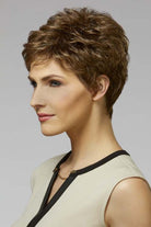 Jessica by Henry Margu in Medium Dark Brown with Dark Blonde and Subtle Auburn highlights (8/14H)