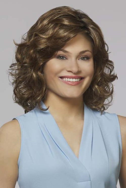 Lola by Henry Margu in Medium Brown w Strawberry n Gold Blonde Highlights n Med Brown roots (8/27/26GR)