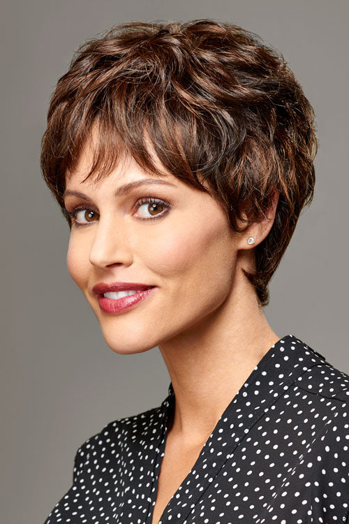 Trish by Henry Margu in Dark Brown with Strawberry highlights (5H)