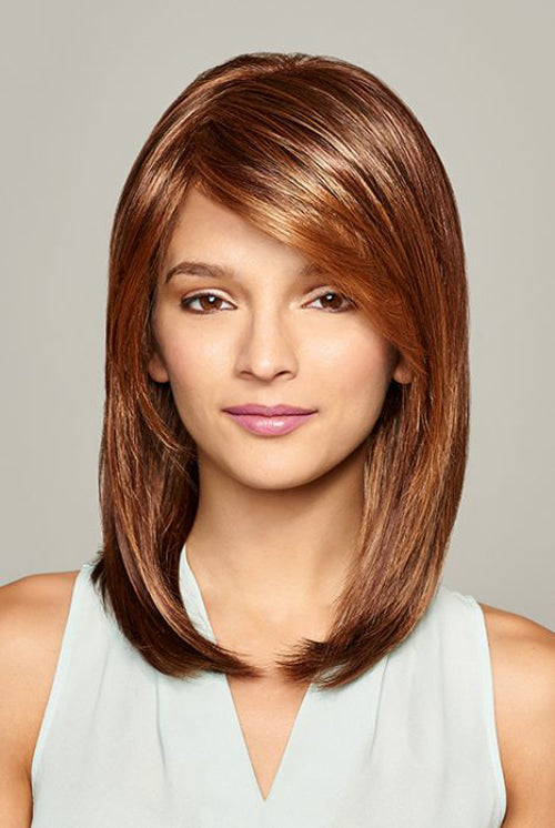 Athena by Henry Margu in Dark Auburn and Medium Brown with Warm Strawberry highlights (31H)