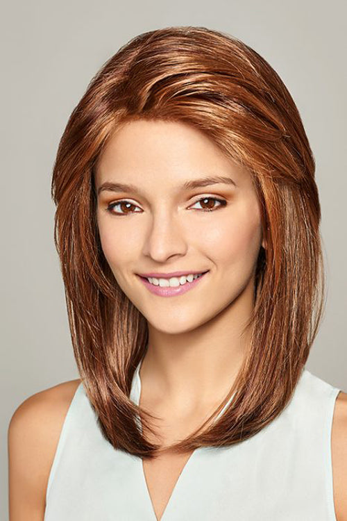 Athena by Henry Margu in Dark Auburn and Medium Brown with Warm Strawberry highlights (31H)