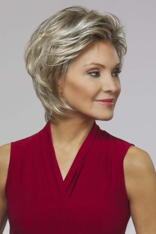 Michele by Henry Margu in Highlighted blend of Ash n Platinum Blondes n Chocolate roots (10/613GR)