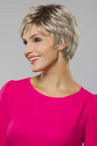 Iris by Henry Margu in Silver tones w Light Platinum highlights and Brown roots (60/101GR)