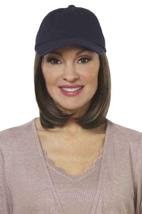 Classic Hat Navy by Henry Margu in Medium Brown with Golden Brown highlights (8H)