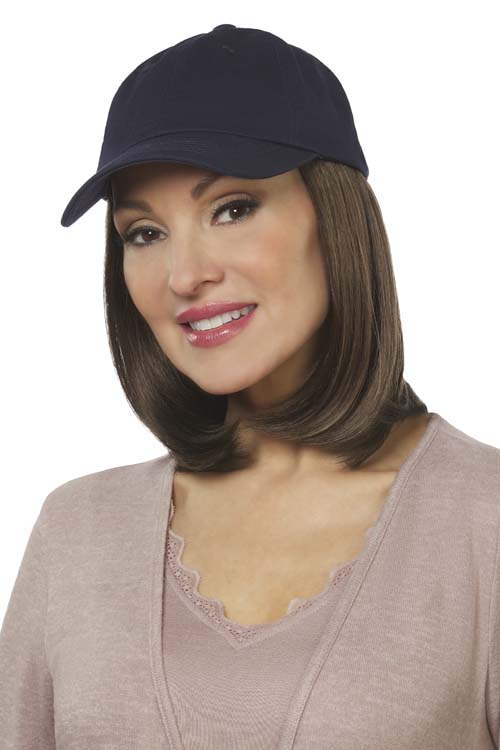 Classic Hat Navy by Henry Margu in Medium Brown with Golden Brown highlights (8H)