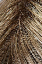 Light Wheat Blonde with Dark Strawberry Blonde highlights and Dark Brown Roots (88GR)