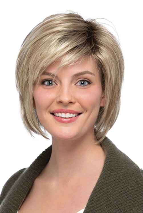 Devin By Estetica in Dark Blonde w Lightest Blonde Highlights n Golden Brown Roots (RH1488RT8)