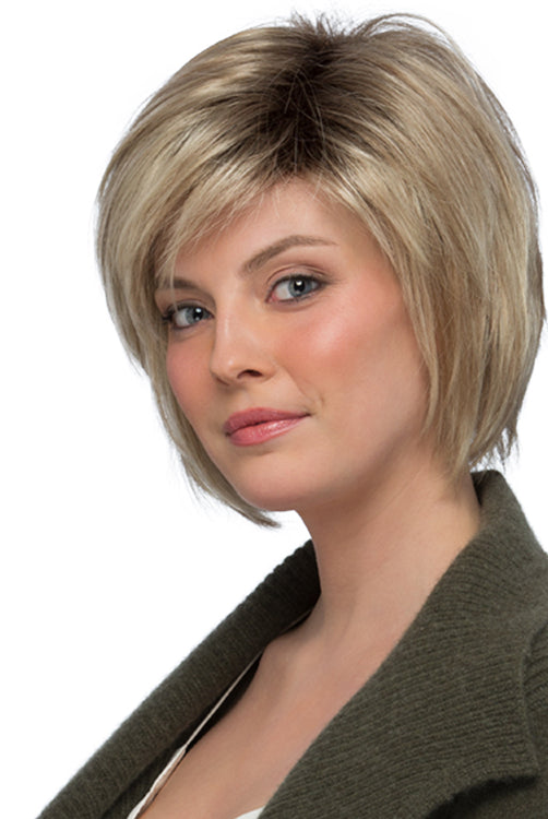 Devin By Estetica in Dark Blonde w Lightest Blonde Highlights n Golden Brown Roots (RH1488RT8)