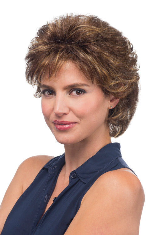 Diana By Estetica in Golden Brown w Light Copper Blonde Highlights (CARAMELKISS)