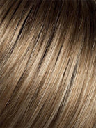 Dark Sand Rooted (14.16.12) | Light Brown base with  Lighest Ash Brown and Medium Honey Blonde blend and Dark Roots