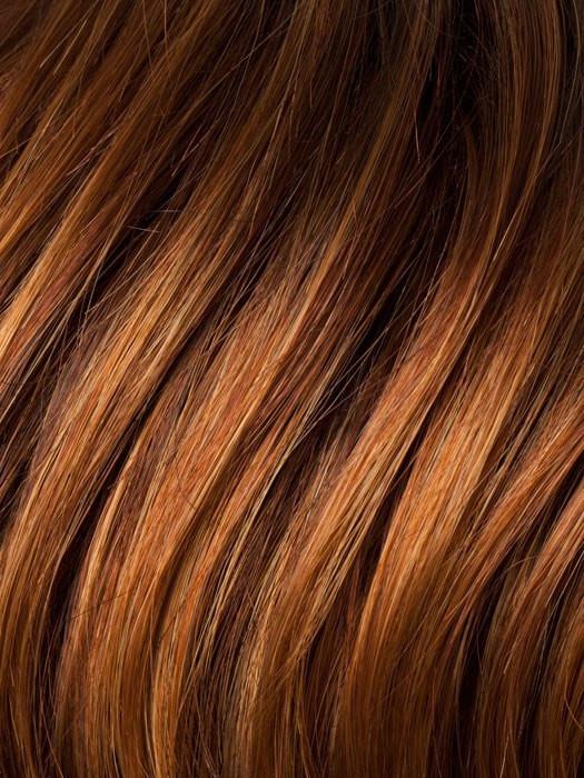 Safran Red Rooted (29.28.33) | Dark Copper Red, Copper Red, and Light Copper Red Blend with Dark Auburn Roots