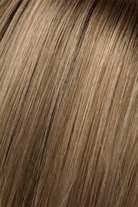 Champagne Rooted (22.25.16) | Light Beige Blonde, Medium Honey Blonde, and Platinum Blonde blend with Dark Roots