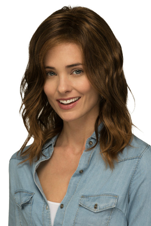 Ocean By Estetica in Chestnut Brown w Subtle Auburn Highlights n Auburn Tipped Ends (RTH6/28)