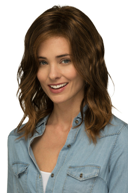 Ocean By Estetica in Chestnut Brown w Subtle Auburn Highlights n Auburn Tipped Ends (RTH6/28)