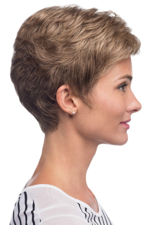 Kate - Petite By Estetica in Light Brown w Golden Blonde Highlights on Top (R12/26H)