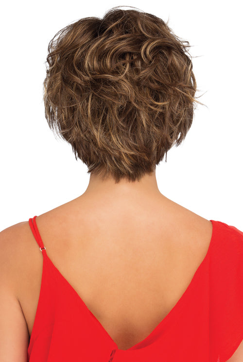 Preston By Estetica in Golden Brown w Copper Blonde Highlights n Dark Brown Roots (CKISSRT4)