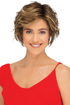 Preston By Estetica in Golden Brown w Copper Blonde Highlights n Dark Brown Roots (CKISSRT4)