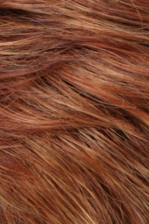 Auburn Bright Red w Pale Golden Blonde Highlights (R133/24H)