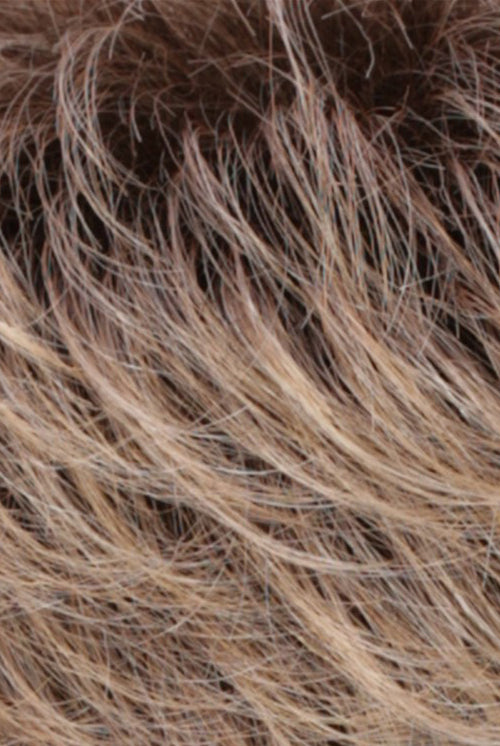 Golden Blonde Blended n Tipped w Ash Blonde n Golden Brown Roots (R24/18BTRT8)