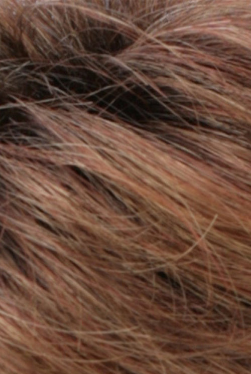 Medium Auburn Tipped w Dark Auburn n Dark Brown Roots (RT330RT4)