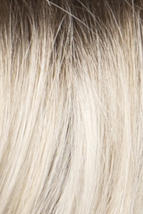 Soft Blend of Sandy Blonde n Lightest Blonde n Iced Blonde w Light Golden Brown Root (Sunlit Blonde)