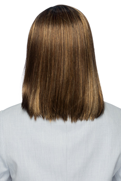 Sutton By Estetica in Golden Brown w Copper Blonde Highlights n Dark Brown Roots (CKISSRT4)