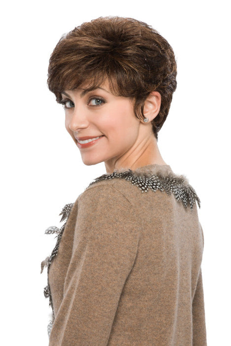 Tess by Tony of Beverly in Medium Brown w Strawberry Red Highlights (6/28)