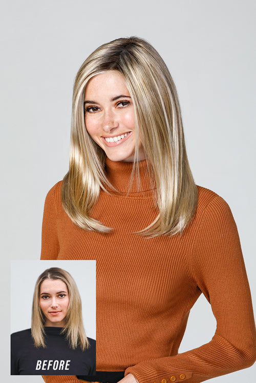 Top Coverage 18" by Jon Renau in Shaded Praline (12FS8)