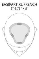 EasiPart French XL Placement and Dimensions