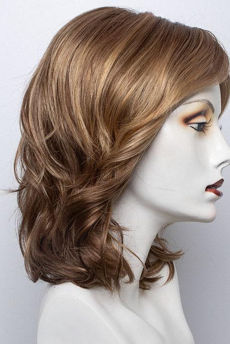 Light Bernstein Rooted | Light Auburn, Light Honey Blonde, and Light Reddish Brown blend and Dark Roots