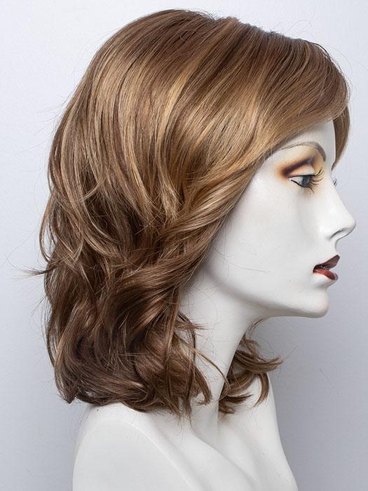 Light Bernstein Rooted | Light Auburn, Light Honey Blonde, and Light Reddish Brown blend and Dark Roots