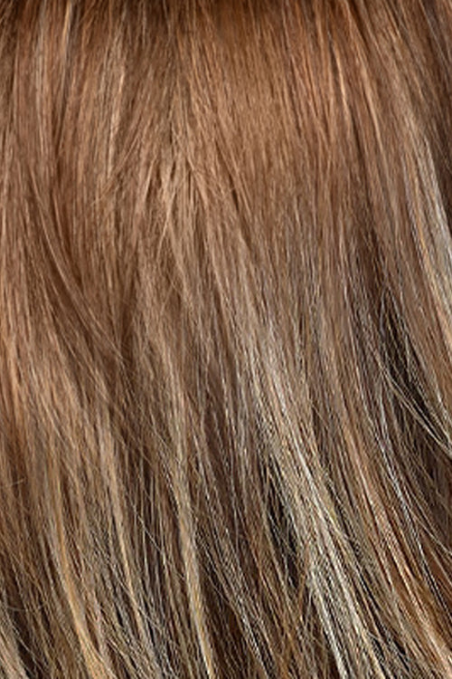 Desert Ombre (17/23/R8) Pale Auburn Beige Blonde Blend Rooted Medium Brown