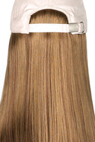 Dark strawberry blonde with dark blonde highlights (27AH)
