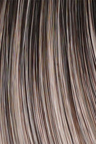 Moon Dust (36/25/23/R6) Dark Salt and Pepper, medium Golden Blond and Cool Platinum Blonde Blend with root