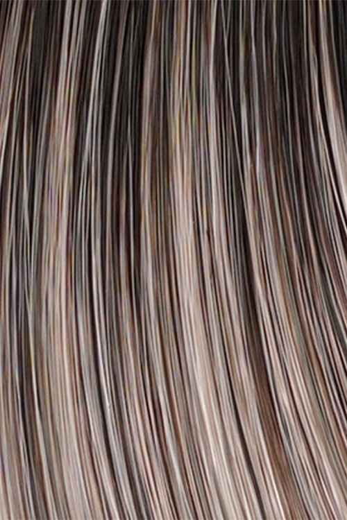 Moon Dust (36/25/23/R6) Dark Salt and Pepper, medium Golden Blond and Cool Platinum Blonde Blend with root