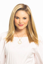 Picture Perfect Wig by TressAllure in Sunset Melt (14/26/R10) Light Red Brown Gold Blonde Highlights Rooted Medium Brown