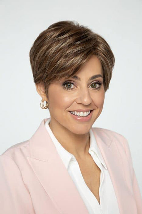 Mira by Henry Margu in Medium Brown with Gold Blonde and Strawberry and Auburn highlights (8/27/33H)