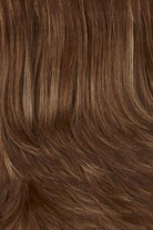 Medium Dark Brown with Dark Blonde and Subtle Auburn highlights (8/14H)