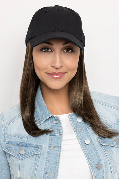 Long Hat Black by Henry Margu in Chocolate brown with caramel highlights (7H)