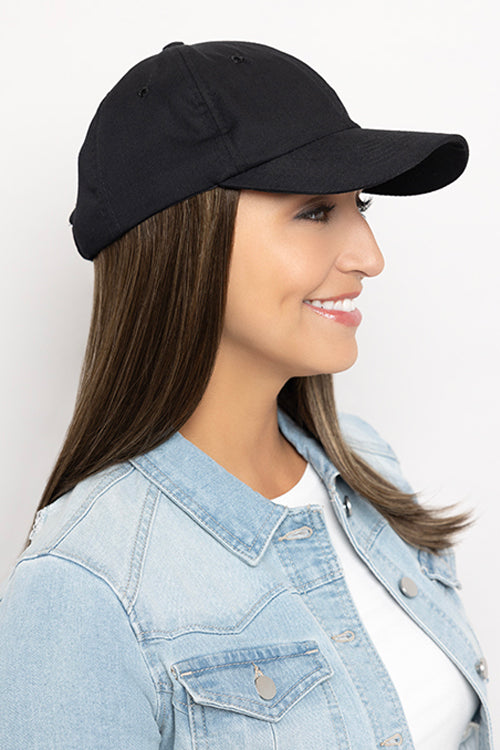 Long Hat Black by Henry Margu in Chocolate brown with caramel highlights (7H)